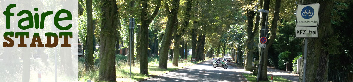 Startbild - Fahrradstraße im Grünen